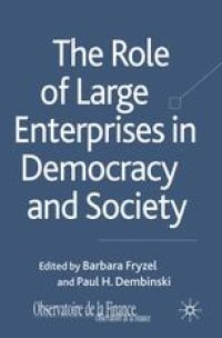 cover of the book The Role of Large Enterprises in Democracy and Society