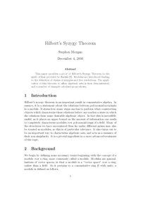 cover of the book Hilbert’s Syzygy Theorem