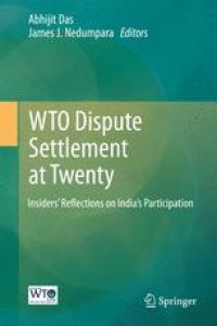 cover of the book WTO Dispute Settlement at Twenty: Insiders’ Reflections on India’s Participation