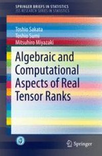 cover of the book Algebraic and Computational Aspects of Real Tensor Ranks