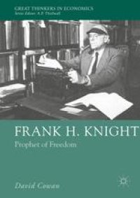 cover of the book Frank H. Knight: Prophet of Freedom