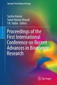 cover of the book Proceedings of the First International Conference on Recent Advances in Bioenergy Research