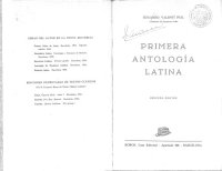 cover of the book Primera antologia latina