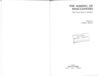 cover of the book The Making of Masculinities: The New Men’s Studies