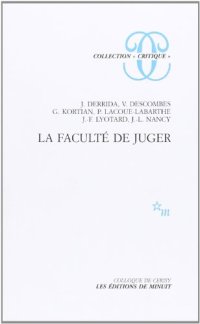 cover of the book La Faculte de juger