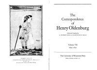 cover of the book The Correspondence of Henry Oldenburg. 1670-1671