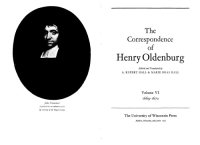 cover of the book The Correspondence of Henry Oldenburg. 1669-1670