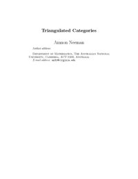 cover of the book Triangulated Categories