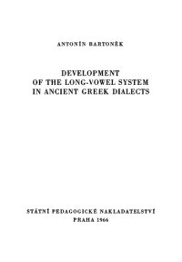 cover of the book Development of the long-vowel system in Ancient Greek dialects