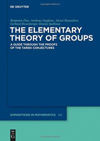 cover of the book The Elementary Theory of Groups