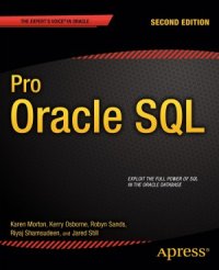 cover of the book Pro Oracle SQL, 2nd Edition