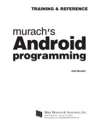 cover of the book Murach's Android Programming