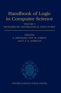 cover of the book Handbook of Logic in Computer Science. Volume 1: Background: Mathematical Structures