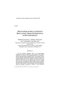 cover of the book Mechanisms of social emotion regulation: From neuroscience to psychotherapy