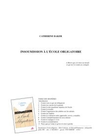 cover of the book Insoumission à l’école obligatoire