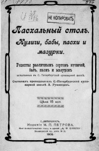 cover of the book Пасхальный стол. Куличи, бабы, пасхи и мазурки