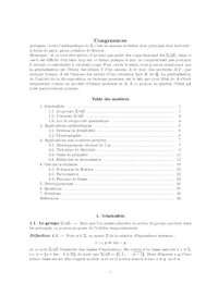 cover of the book Congruences, applications