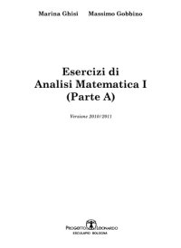 cover of the book Esercizi di analisi matematica I : parte A