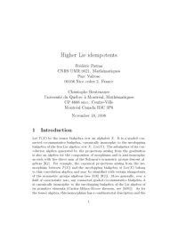 cover of the book Higher Lie idempotents