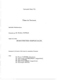 cover of the book Homotheties simpliciales