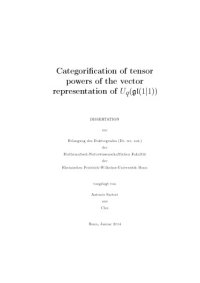 cover of the book Categorification of tensor powers of the vector representation of Uq (gl(1|1))