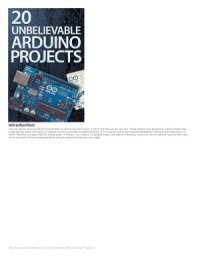 cover of the book 20 Unbelievable Arduino Projects