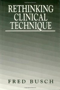 cover of the book Rethinking Clinical Technique