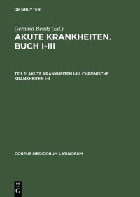 cover of the book Akute Krankheiten (Buch I-III), Chronische Krankheiten (Buch I-V), 2 Bde.