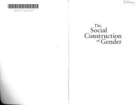 cover of the book The social construction of gender