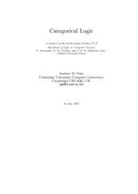 cover of the book Categorical Logic