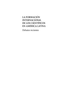 cover of the book La formación internacional de los científicos en América Latina : Debates recientes