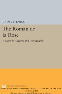 cover of the book Roman de la Rose: A Study in Allegory and Iconography