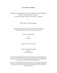 cover of the book Writing and imagining the Crusade in fifteenth-century Burgundy : the case of the expedition narrative in Jean de Wavrin’s Anciennes chroniques d’Angleterre