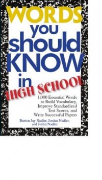 cover of the book Words You Should Know In High School