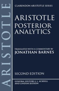 cover of the book Aristotle: Posterior Analytics