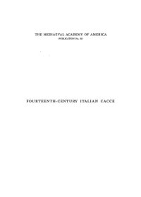 cover of the book Fourteenth-century Italian cacce.