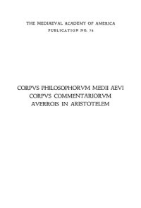 cover of the book Averrois Cordubensis Commentarium medium in Porphyrii Isagogen et Aristotelis Categorias