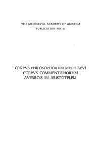 cover of the book Averrois Cordubensis Commentarium medium in Aristotelis De generatione et corruptione libros