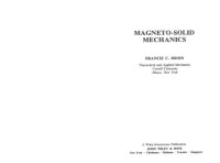 cover of the book Magneto-Solid Mechanics