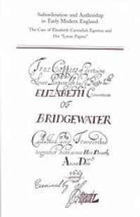 cover of the book Subordination and authorship in early modern England : the case of Elizabeth Cavendish Egerton and her "loose papers"