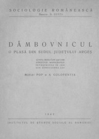 cover of the book Dâmbovnicul. O plasă din sudul judeţului Argeş