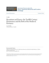 cover of the book Byzantium and France : the twelfth-century renaissance and the birth of the medieval romance