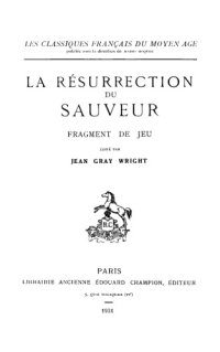 cover of the book La résurrection du Sauveur, fragment de jeu