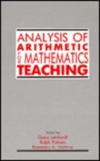 cover of the book Analysis of Arithmetic for Mathematics Teaching