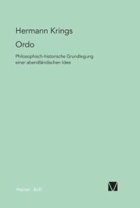 cover of the book Ordo. Philosophisch-historische Grundlegung einer abendländischen Idee