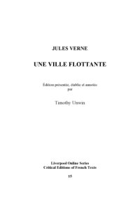 cover of the book Une ville flottante