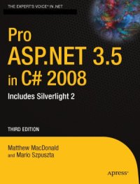 cover of the book Pro ASP.NET 3.5 in C# 2008  Includes Silverlight 2, Third Edition