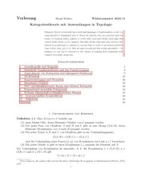 cover of the book Kategorientheorie mit Anwendungen in Topologie