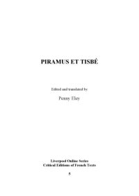 cover of the book Piramus et Tisbé