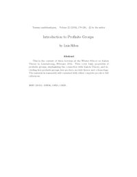 cover of the book Introduction to Profinite Groups
